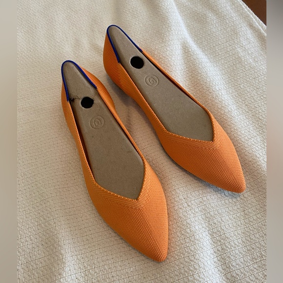 Rothy’s tangerine the point shoe - Picture 6 of 6